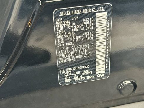 Used 2022 INFINITI QX80 Sensory w/ Cargo Package AWD/4WD image 30