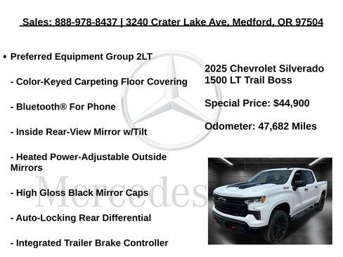 Used 2025 Chevrolet Silverado 1500 LT Trail Boss w/ Protection Package image 10