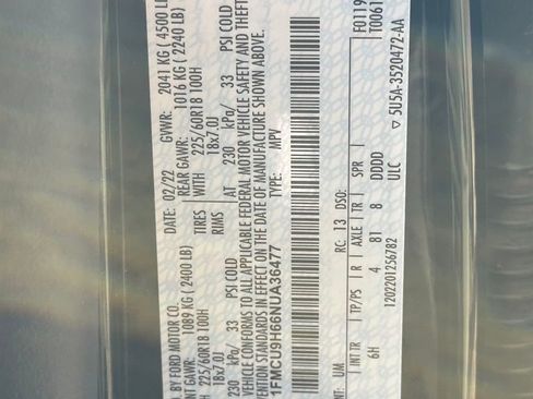 Used 2022 Ford Escape SEL image 35