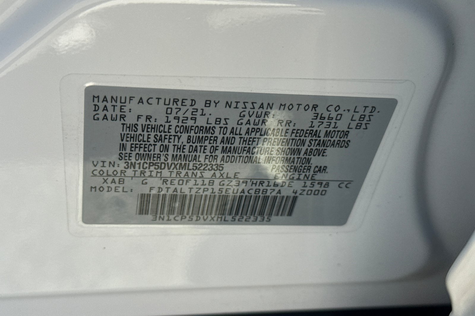 Used 2021 Nissan Kicks SR w/ SR Premium Package FWD image 28