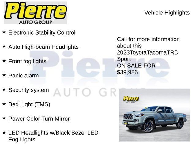 Used 2023 Toyota Tacoma TRD Sport w/ Black Out Package (TMS) AWD/4WD image 23