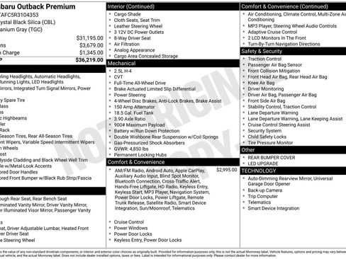 Used 2024 Subaru Outback Premium image 21
