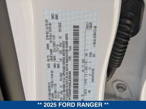 New 2025 Ford Ranger XL image 20