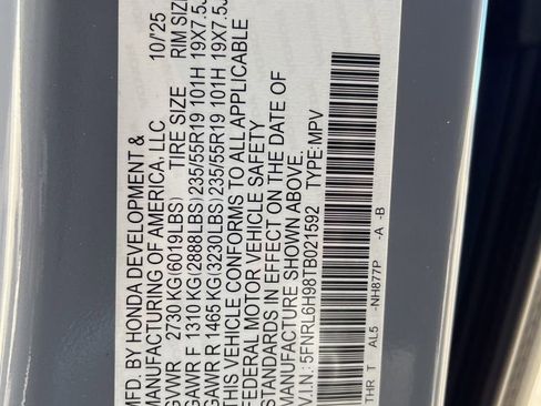 Used 2026 Honda Odyssey Elite image 11