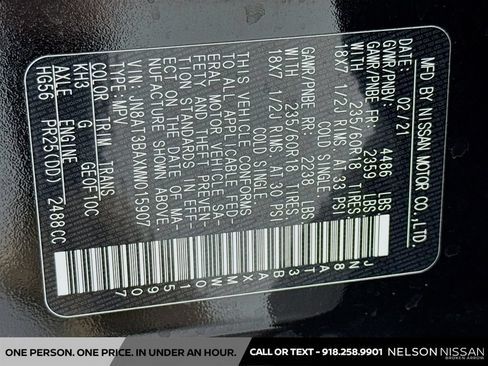 Certified 2021 Nissan Rogue SV FWD image 30