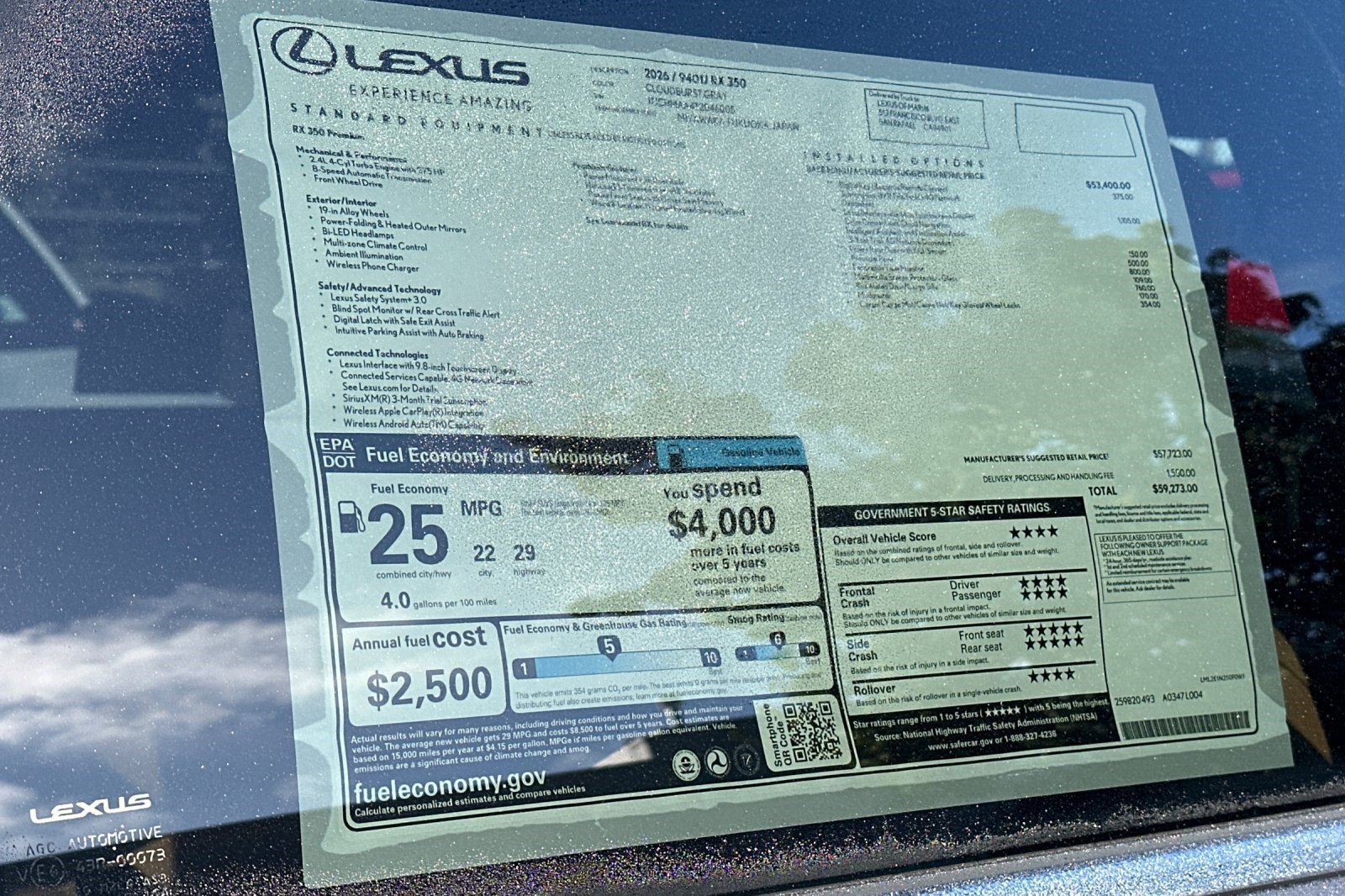 New 2026 Lexus RX 350 Premium w/ Accessory Package (K3) FWD image 29