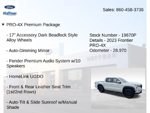 Used 2023 Nissan Frontier PRO-4X w/ Pro-4X Premium Package AWD/4WD image 15