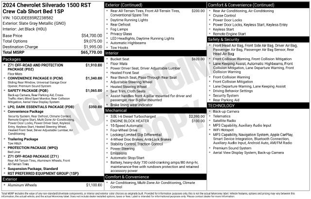 Used 2024 Chevrolet Silverado 1500 RST AWD/4WD image 5