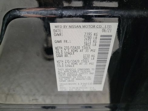 Used 2023 Nissan Murano SV w/ SV Midnight Edition Package image 33