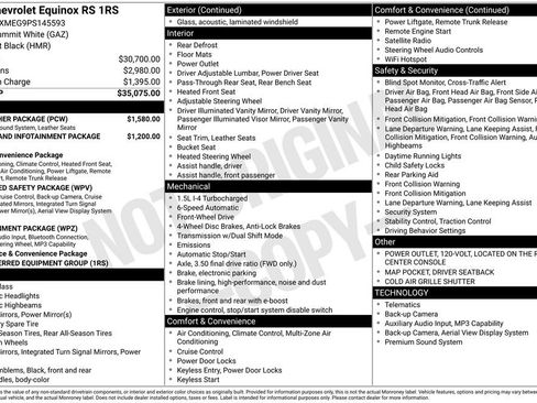 Certified 2023 Chevrolet Equinox RS w/ RS Leather Package image 7