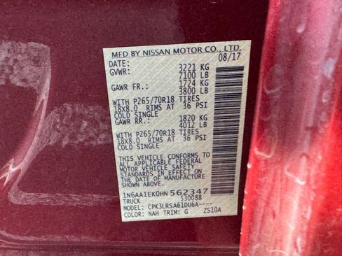 Certified 2017 Nissan Titan S image 23