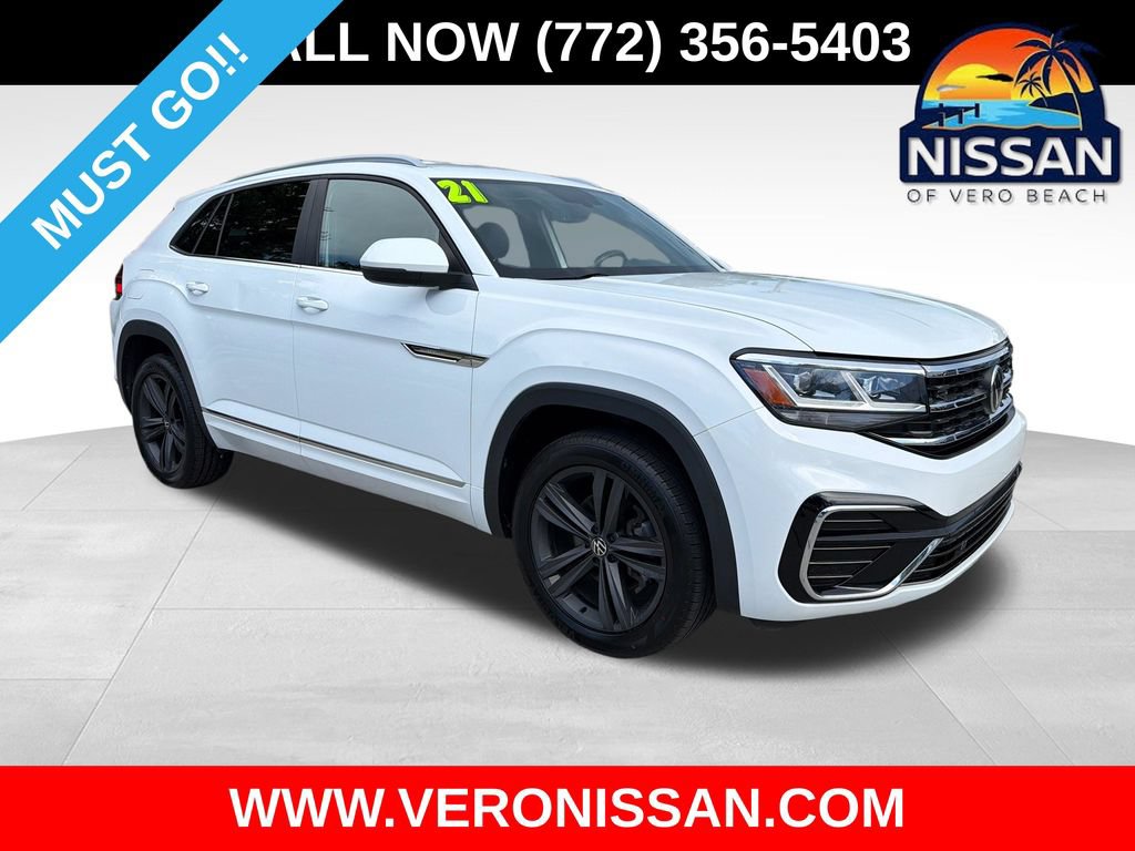 Used 2021 Volkswagen Atlas Cross Sport SE w/ V6 Towing Package FWD 360° Tour