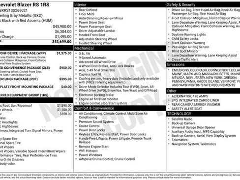 New 2025 Chevrolet Blazer RS w/ Driver Confidence II Package image 14