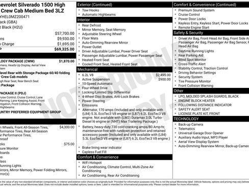 Used 2021 Chevrolet Silverado 1500 High Country w/ Technology Package image 6