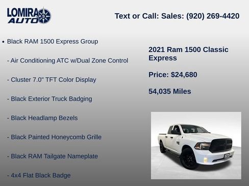 Used 2021 RAM 1500 Express w/ Wheel & Sound Group AWD/4WD image 14