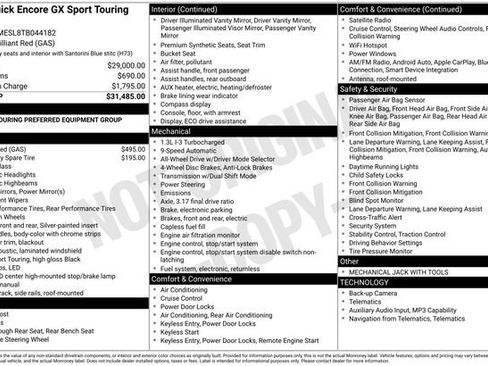 New 2026 Buick Encore GX Sport Touring AWD/4WD image 27