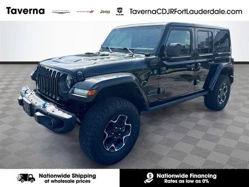 Certified 2023 Jeep Wrangler Unlimited Rubicon 4xe w/ Steel Bumper Group AWD/4WD image 1