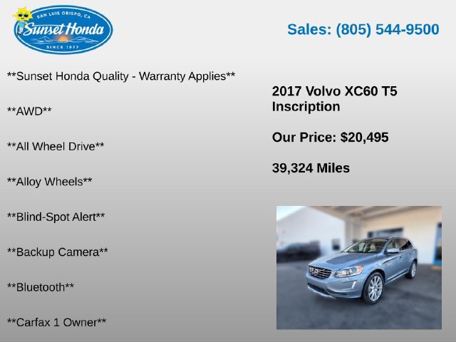 Used 2017 Volvo XC60 T5 Inscription w/ Advanced Package AWD/4WD image 5