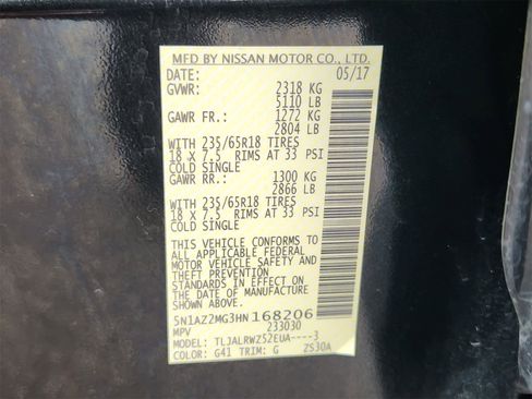 Used 2017 Nissan Murano SL image 31