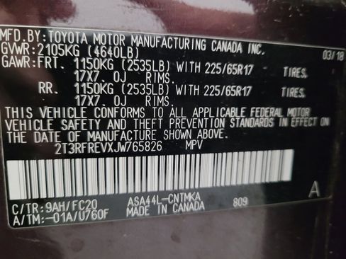 Used 2018 Toyota RAV4 XLE image 33