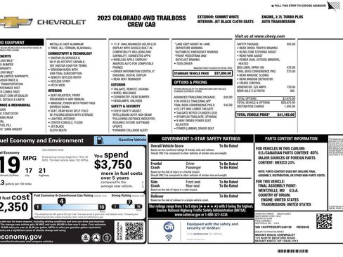 Used 2023 Chevrolet Colorado Trail Boss w/ Advanced Trailering Package image 17