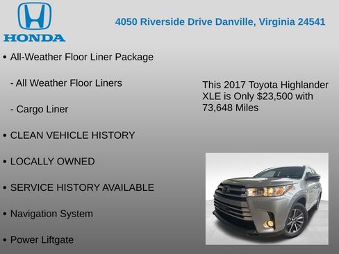 Used 2017 Toyota Highlander XLE AWD/4WD image 7