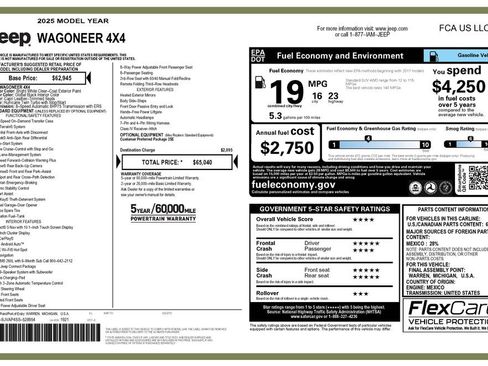 Used 2025 Jeep Wagoneer 4WD image 2