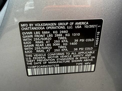 Used 2022 Volkswagen Atlas SEL AWD/4WD image 36