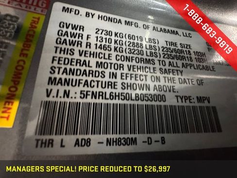 Used 2020 Honda Odyssey EX image 29