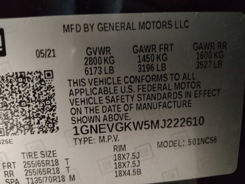 Used 2021 Chevrolet Traverse LT AWD/4WD image 33