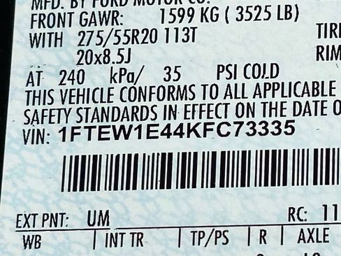 Used 2019 Ford F150 Platinum w/ Equipment Group 701A Luxury AWD/4WD image 55