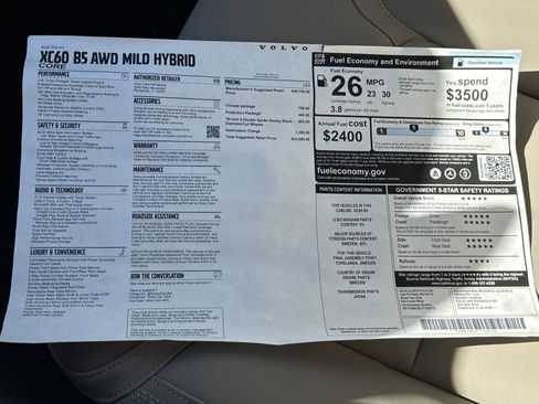 New 2026 Volvo XC60 B5 Core w/ Climate Package image 32