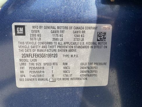 Used 2016 Chevrolet Equinox LT w/ Convenience Package AWD/4WD image 34