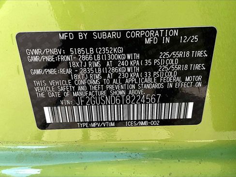 New 2026 Subaru Crosstrek 2.5i Limited image 18