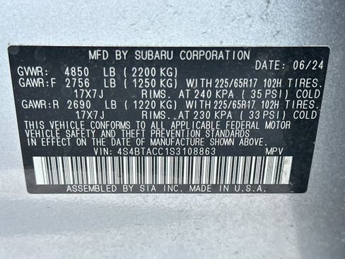 Certified 2025 Subaru Outback Premium image 28