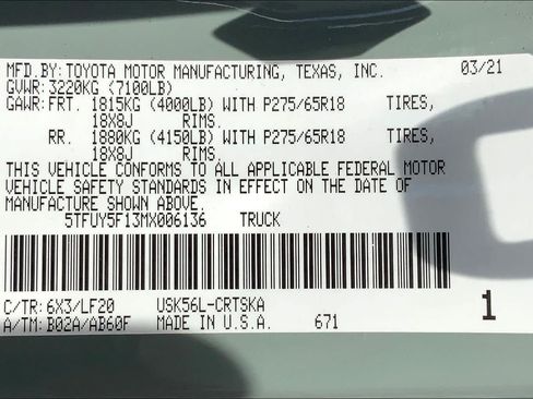 Used 2021 Toyota Tundra TRD Pro AWD/4WD image 36