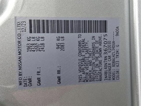 Certified 2024 Nissan Altima 2.5 SV image 26