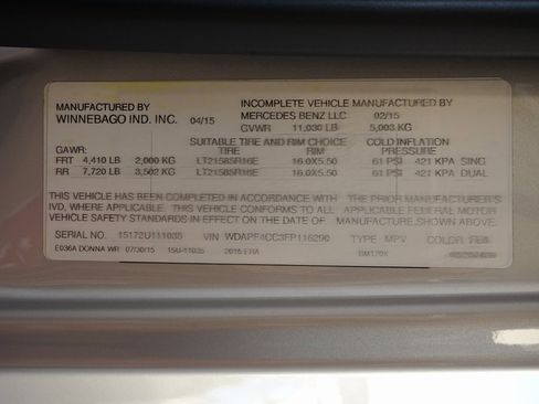 Used 2015 Mercedes-Benz Sprinter 3500 image 47