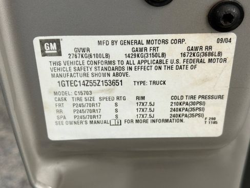 Used 2005 GMC Sierra 1500 SLE w/ Light Duty Power Package RWD image 25