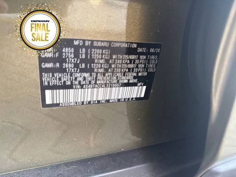 Used 2020 Subaru Outback Premium w/ Popular Package #1 image 20