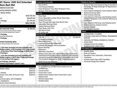 New 2026 GMC Sierra 1500 SLE w/ Preferred Package RWD image 49