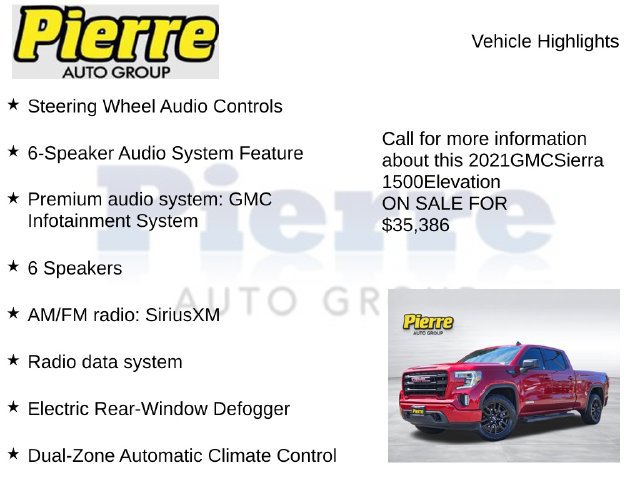 Used 2021 GMC Sierra 1500 Elevation w/ X31 Off-Road Package AWD/4WD image 15
