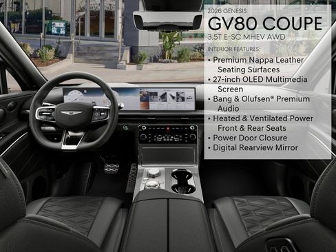 New 2026 Genesis GV80 3.5T e-SC AWD/4WD image 21
