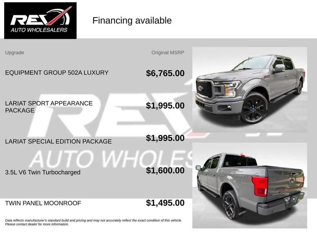 Used 2020 Ford F150 Lariat w/ Equipment Group 502A Luxury AWD/4WD image 6
