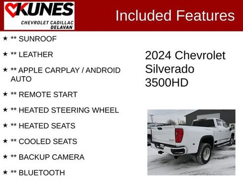 Used 2024 Chevrolet Silverado 3500 High Country w/ Technology Package image 3