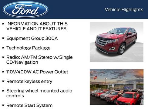 Used 2017 Ford Edge Titanium w/ Technology Package FWD image 4