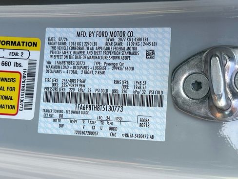 New 2026 Ford Mustang Coupe w/ Mustang Nite Pony Package RWD image 19