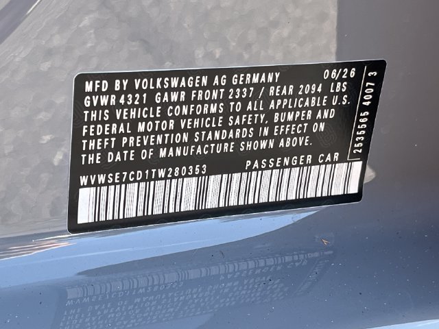 New 2026 Volkswagen GTI SE FWD image 24