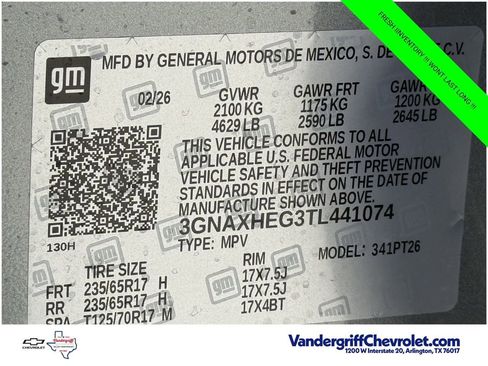 New 2026 Chevrolet Equinox LT w/ Safety and Technology Package FWD image 25