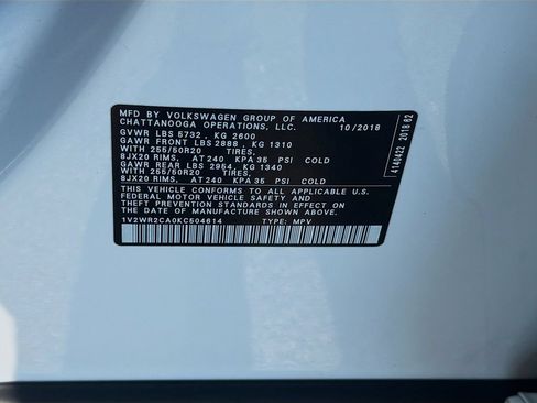Used 2019 Volkswagen Atlas SE FWD image 37
